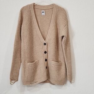NSF Bryce Chunky Rib Knit Wool Blend Cardigan Size 0Petite